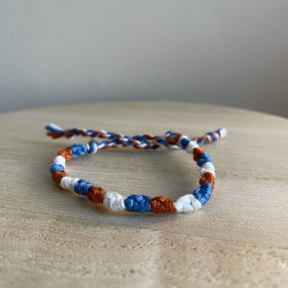 Patience Bracelet, anklet, trendy, comfortable, tie, embroidery thread, woven, g
